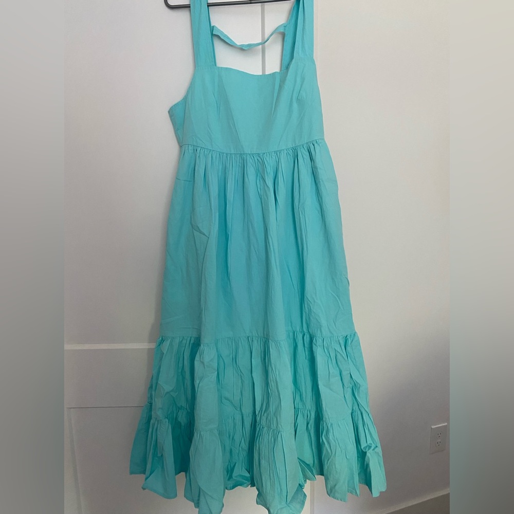 By Anthropologie square neck tiered dress